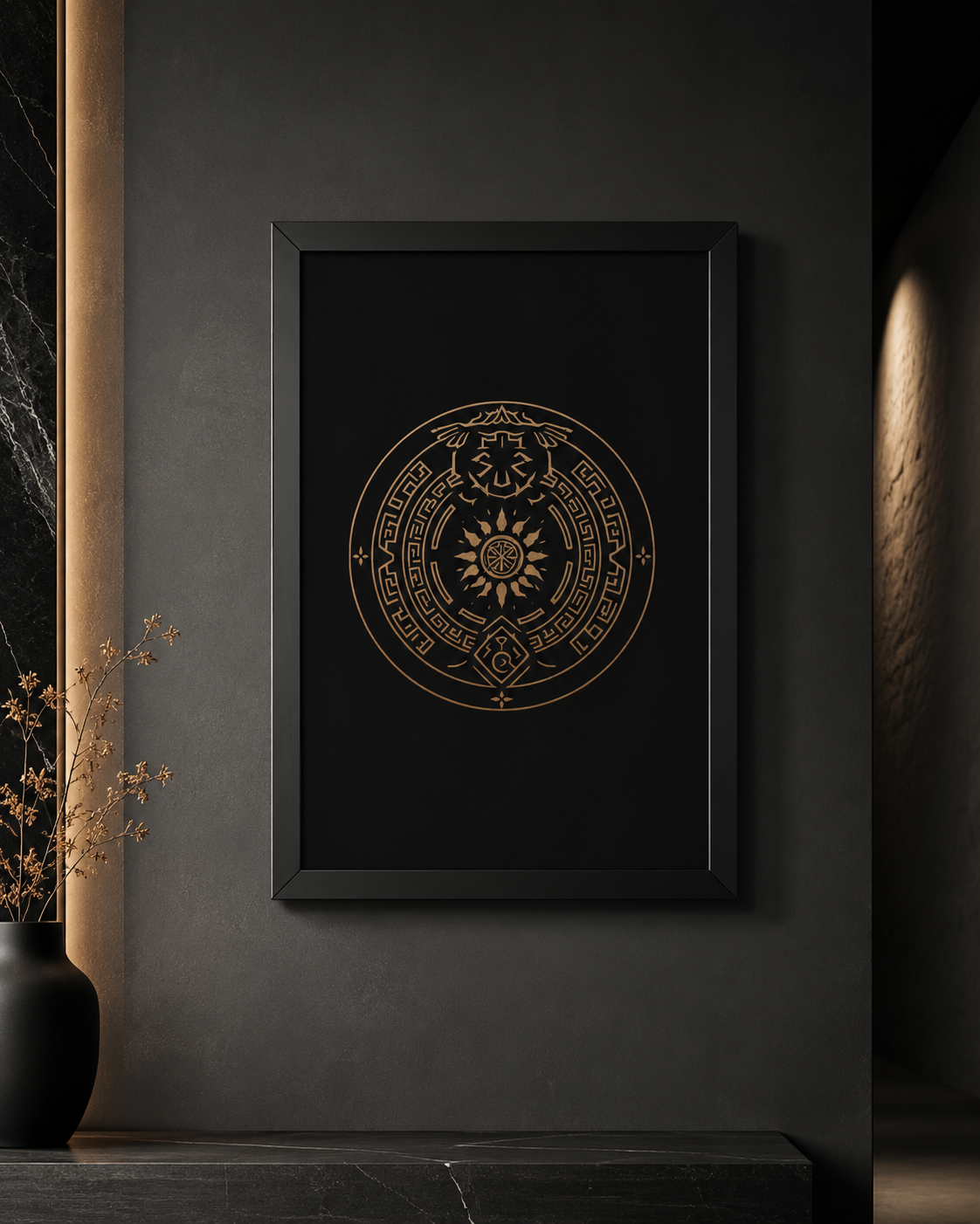 Origin — Archival Sigil Print (16x24 Framed Museum Edition)