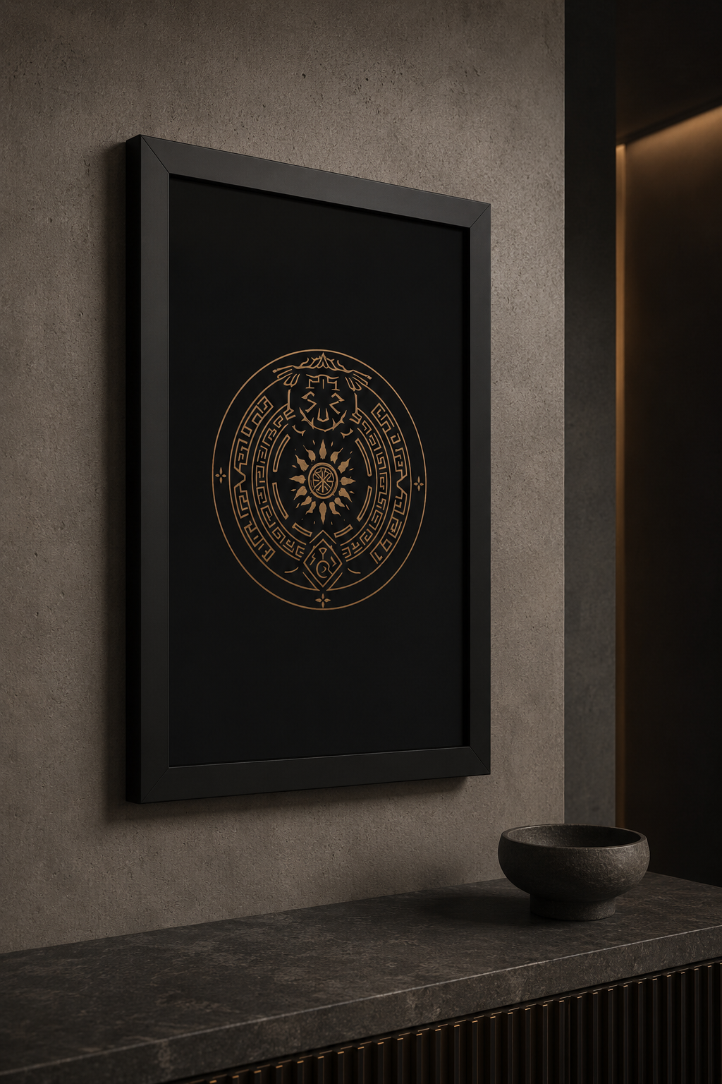 Origin — Archival Sigil Print (16x24 Framed Museum Edition)
