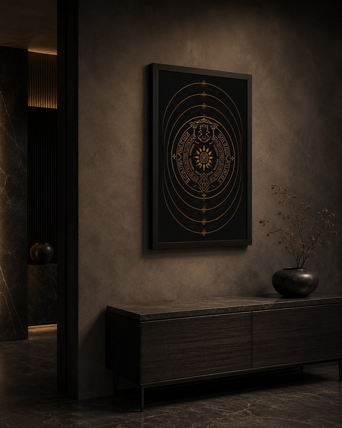 Echo — Archival Sigil Print (16x24 Framed Museum Edition)
