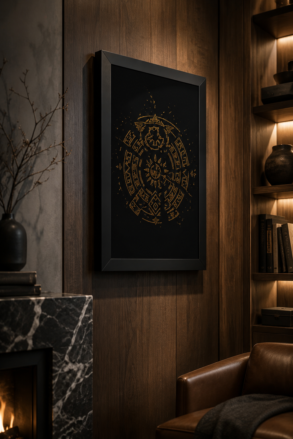 Fracture — Archival Sigil Print (16x24 Framed Museum Edition)