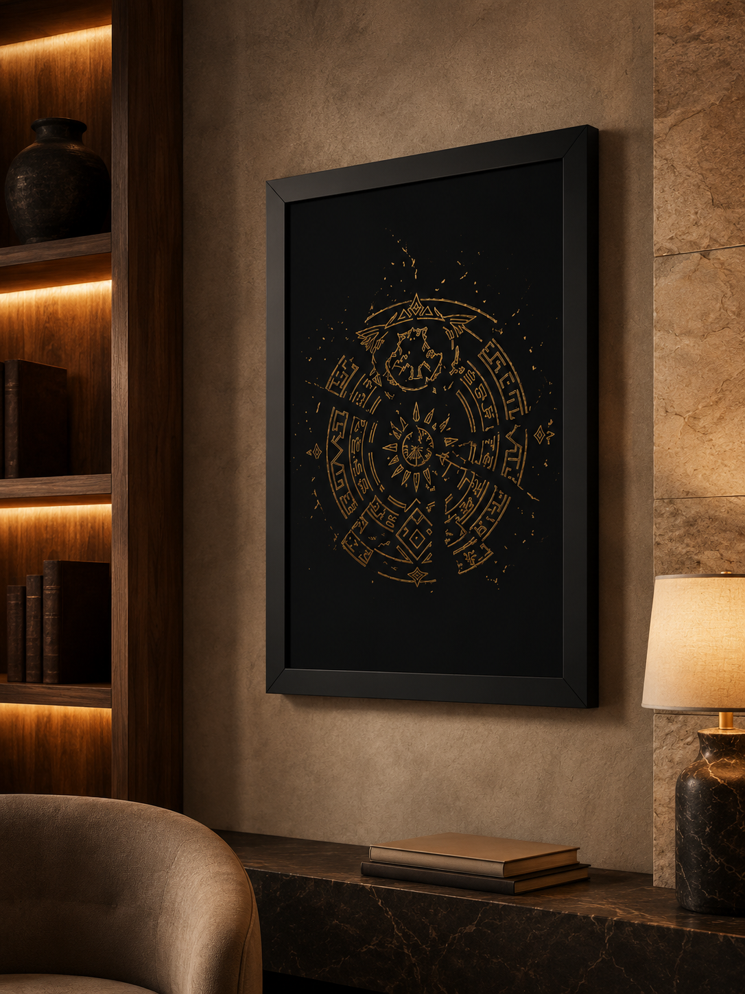 Fracture — Archival Sigil Print (16x24 Framed Museum Edition)